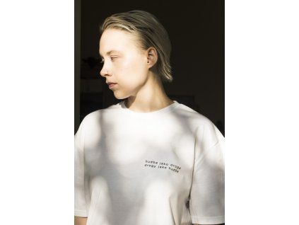Triko unisex bílé / hudba