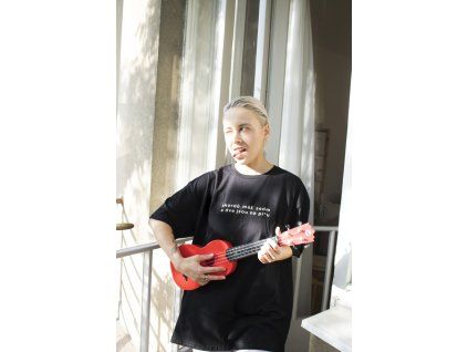 Triko unisex černé / akordy