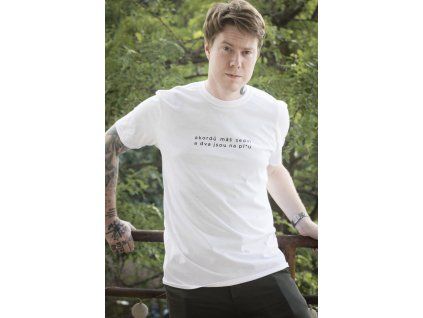 Triko unisex bílé / akordy